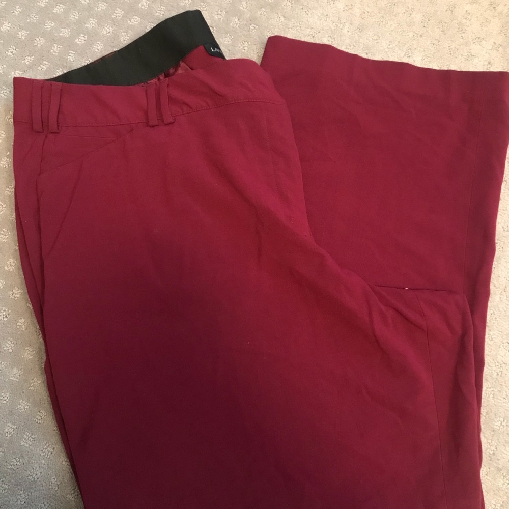 Lane Bryant Maroon Lena Pants